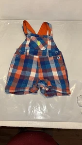 U.S polo assn.Boy’s Overalls Plaid Size 3-6Months 100% Cotton good condition - Picture 1 of 6