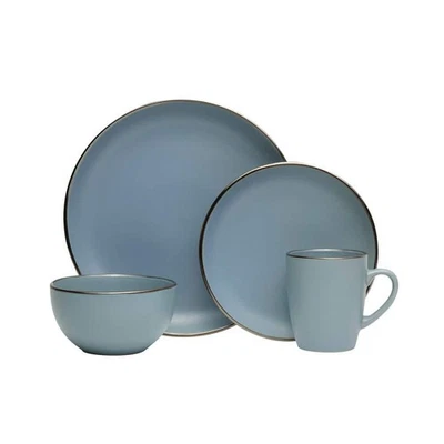 Pfaltzgraff Dinnerware Set 16-Pc Casual Blue Stoneware Dishwasher Safe (Set-4) - Image 1 of 4