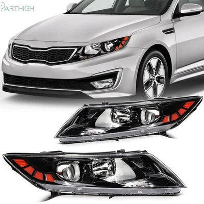 For 2011 2012 2013 Kia Optima Headlight Assembly Set Left+Right Sedan 4-door - Image 1 of 4