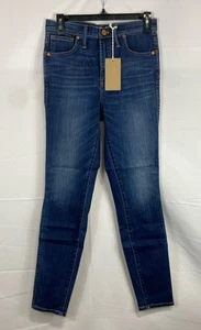 Madewell Womens Blue Solid 10In High-Rise Skinny Jeans Denim Pants Sz 28 - Picture 1 of 7
