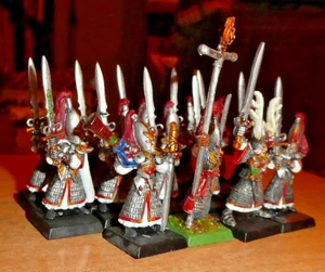 GW Warhammer Fantasy High Elf Swordmasters Of Hoeth X14 Painted Metal W/CHAMPION - Picture 1 of 4