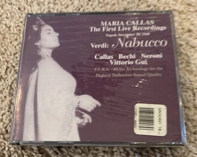 Maria Callas - The First Live Recordings - GIUSEPPE VERDI - CD -Brand New Sealed Foto 1 de 2