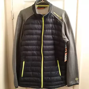 CHAQUETA GRANDE COUNTRY PARA HOMBRE AZUL MARINO OSCURO/GRIS, ABRIGO PRIMAVERA/OTOÑO - ¡NUEVO CON ETIQUETA! - Imagen 1 de 4