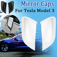 Rearview Side Wing Door Mirror Cover Cap Protect Frame Cover For Tesla Model