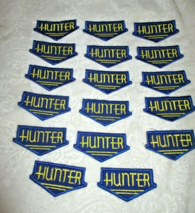 Vintage~HUNTER~Uniform Patches~17 qty~3.75"x 2.0"~Blue and Yellow~1970's - Picture 1 of 8