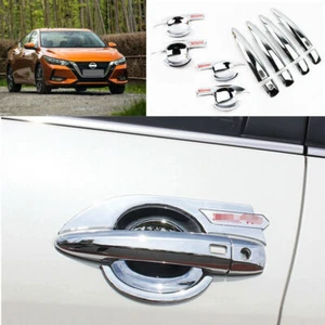 For Nissan Sylphy Sentra 20-22 ABS Chrome outside door bowl handle cover trim - Picture 1 of 9