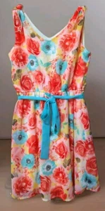 Girls Holiday Editions Floral Print Romper Size L(10/12) - Picture 1 of 1