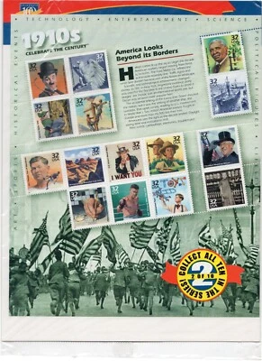 Scott #3183 Celebrate the Century 1910s Sheet of 15 Stamps - Sealed - Image 1 of 3