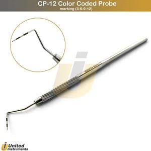 Parodontal CP-12 Screening Sonde Dental William Markierung Untersuchungssonden CE - Bild 1 von 3