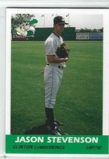 2002 Clinton LumberKings (Class A-Montreal Expos) Jason Stevenson