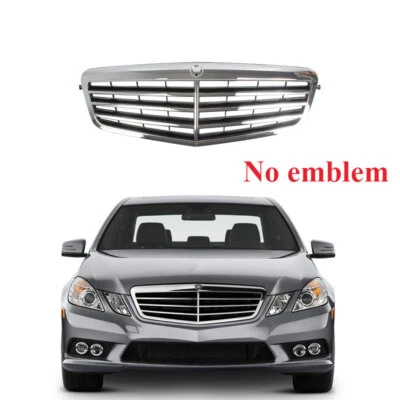Front Upper Bumper Radiator Grille Grill Fit For MERCEDES E Class 2010-2013 W212 - Image 1 of 4