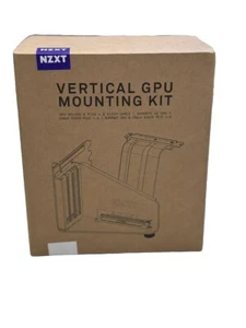 NZXT Vertical GPU Mounting Kit, White, 175mm PCIe 4.0 Riser Cable, Steel Bracket - Picture 1 of 5