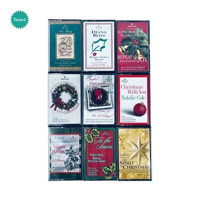 9 Hallmark Christmas Holiday Cassette Tapes: 1993 - 2001 TESTED - Image 1 of 4