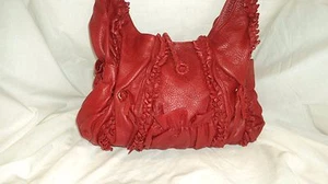 Bolso de hombro occidental Scully 729 piel de cordero rojo - Imagen 1 de 8