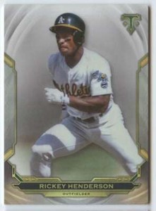 2019 Topps Triple Threads #100 Rickey Henderson Oakland Athletics