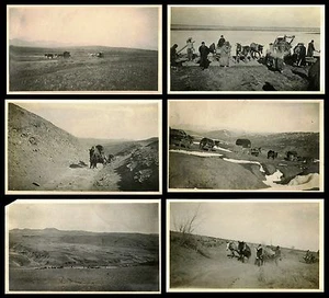 CHINA, TRAVELING THROUGH MOUNTAIN BY MULE TRAIN & SIX ORIGINAL ca 1920's PHOTOS - Picture 1 of 2