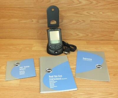 Palm (m105) 8 MB Memory Battery Operated Handheld w/ HotSync Serial Cradle  - Image 1 of 4