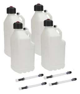Utility Jug 5 Gal w/ Filler Hose Clear 4pk ALLSTAR PERFORMANCE ALL40120-4 - Picture 1 of 1