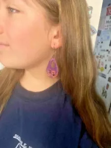 EARRINGS Custom made with Leather - See Sadie L**y - Picture 1 of 5