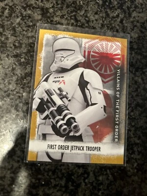 ToppS Star Wars Rise of Skywalker S1 GOLD 10/10 V-5 FIRST ORDER JETPACK TROOPER - Image 1 of 2