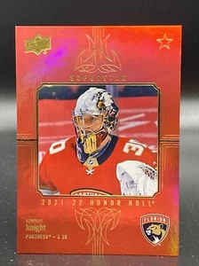 2021-22 Upper Deck Series 1 Red Superstar Honor Roll Spencer Knight #HR-11 RC - Picture 1 of 2