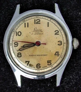 Lanco Sport Militar-Style Men's Manual Vintage Swiss Watch -- Spares/Repair - Picture 1 of 3