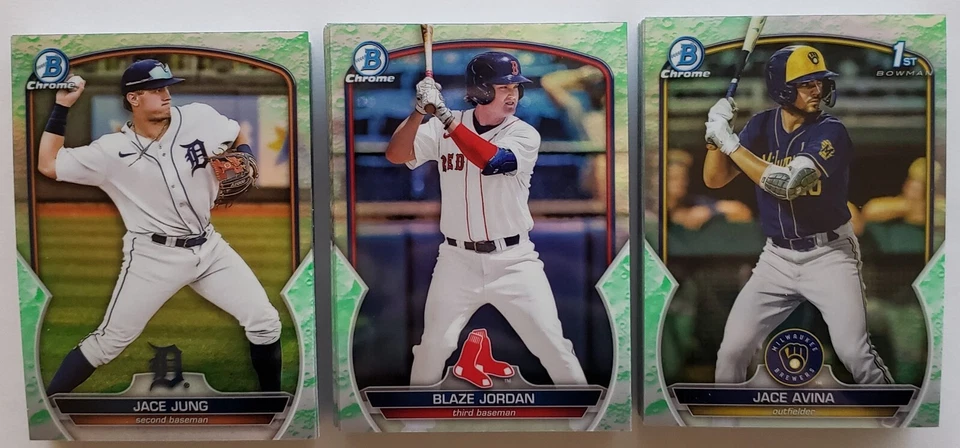 2023 Bowman Baseball CHROME PROSPECT LUNAR GLOW REFRACTOR BCP-1-150 - You Pick - Image 1 of 1