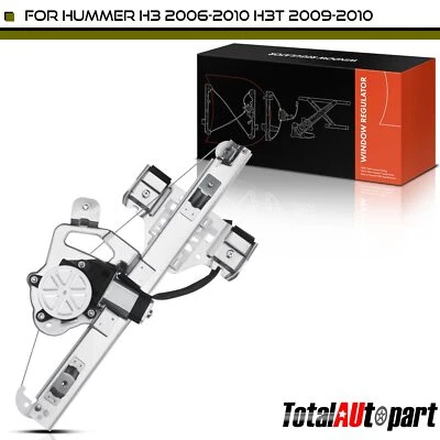 Power Window Regulator w/ Motor for Hummer H3 2006-2010 H3T 09-10 Rear Passenger - Image 1 of 4