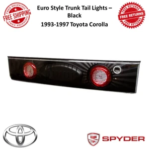 Spyder Euro Style Trunk Tail Lights Pair Black For 93-97 Toyota Corolla #5007438 - Picture 1 of 10