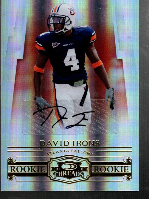 A0654- 2007 Donruss Threads Rookie Autographs #161 David Irons Auto /250 - NM-MT - Image 1 of 2