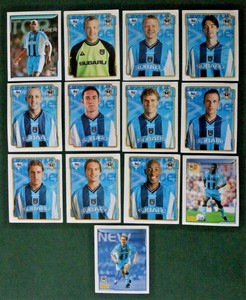 PREMIER LEAGUE 99 ,  COVENTRY  FOOTBALLERS , MERLIN TRADE CARDS, EX - MINT COND.