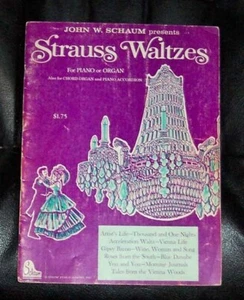 Cancionero Strauss Waltzes 1969 para piano y órgano - Imagen 1 de 1