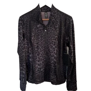 90 Degree Reflex Animal Print Full Zip Long Sleeve Black/Gray Jacket Size XL NEW - Picture 1 of 5