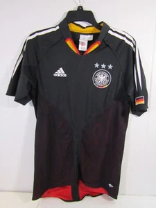 Adidas Deutscher Fussball-Bund Black Short Sleeve Embroidered Jersey Men's Small - Picture 1 of 11
