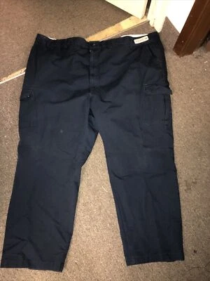 Pantalones de trabajo Red Kap para hombre 48x32 negros usados en excelente estado frente plano 2 por $20 envío gratuito Foto 1 de 3