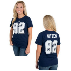 Dallas Cowboys Women's Authentic Jason Witten Name & Number V-Neck T-Shirt