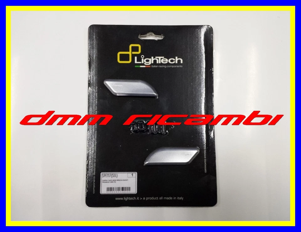 Tappi copriforo specchio LighTech DUCATI 959 PANIGALE 16>17 grigio 2016 2017 - Immagine 1 di 1