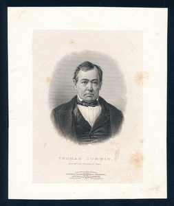 Portrait die proof, Thomas Corwin, US Treasury Secretary 1850-1853, BEP - Picture 1 of 4