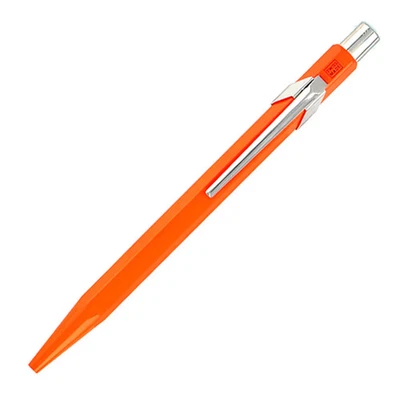 Caran d&apos;Ache 849 Swiss Made Metal Ballpoint Pen, Fluorescent Orange - Image 1 of 2