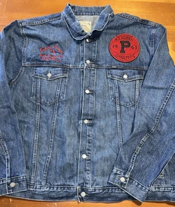 POLO RL RALPH LAUREN DENIM JACKET 1967 BASKETBALL TIGERS LEAGUE CHAMPS 4XL Tall - Picture 1 of 2