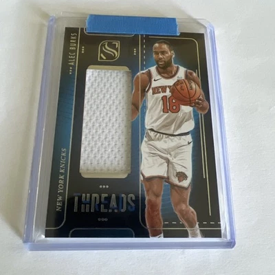 ALEC BURKS 2024-25 PANINI SILHOUETTE THREADS PATCH KNICKS Q3789 - Image 1 of 4