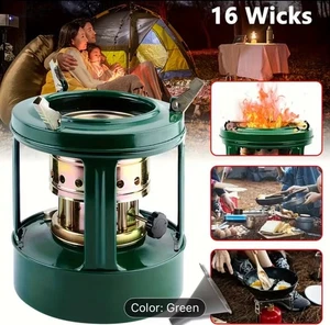 Fornello a cherosene portatile alta efficienza fornello da campeggio e esterno con parabrezza - Foto 1 di 9