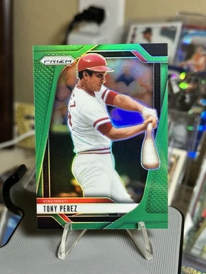 Tony Perez 2025 Panini Prizm Green Prizm Legend #249 Cincinnati Reds - Imagem 1 de 4