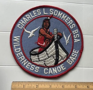 Pfadfinder BSA Charles L. Sommers Wildnis Kanu Basis bestickt Jacke Patch - Bild 1 von 3