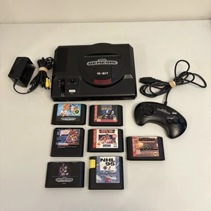 Sega Genesis Model 1 Gaming Console System Tested w/ 7 Games - Picture 1 of 11