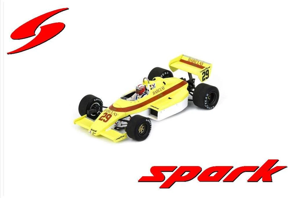 Spark S5793 1/43 Arrows A6 N.29 GP Austriaco 1983 Marc Surer Modello Auto