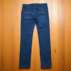 Jeans 7 For All Mankind slim dritto blu 38 x 35 elasticizzato uomo skinny - Foto 1 di 13