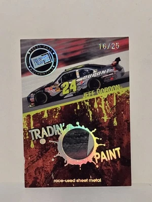 2010 Press Pass Jeff Gordon Tradin' Paint /25 Race-used sheet metal - Image 1 of 3