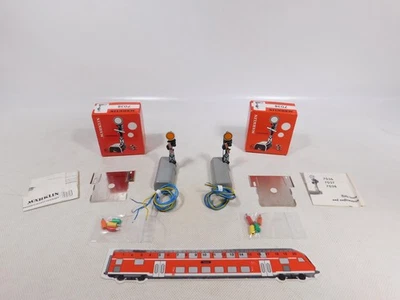 Märklin H0 AC 2X 7038 Signal Light Checked Very Good + Box #EH359-0.5 - Image 1 of 4