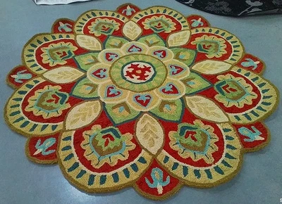 Alfombra ROJA / TOPO 6'-0" x 6'-0" defecto, precio reducido 1172791688 NOV604Q-6R Foto 1 de 4